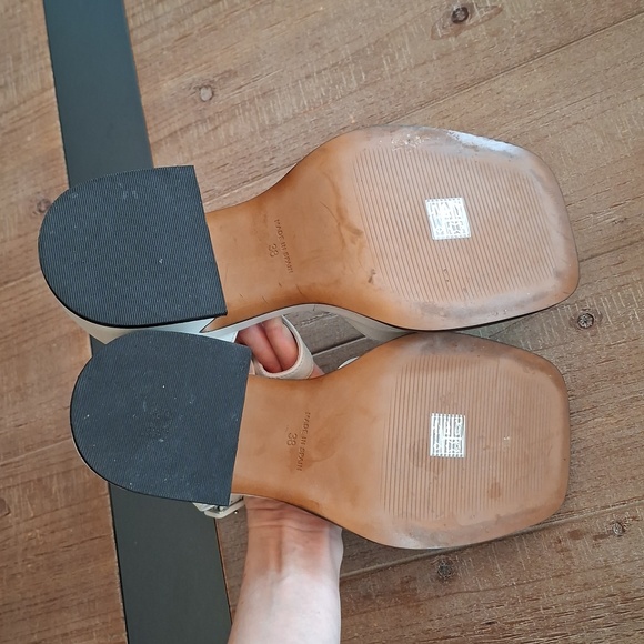 l'Intervalle "Valtos" White Leather Platform Block Heel Mary Jane (EU 38/US 8) - Picture 6 of 8